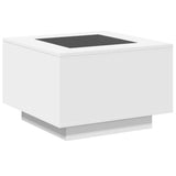 vidaXL Salontafel met Infinity LED 100x100x40 cm wit