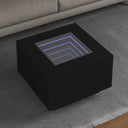 vidaXL Salontafel met Infinity LED 100x100x40 cm wit