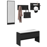 vidaXL 4-piece Wardrobe Set Engineered Wood White