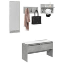 vidaXL 4-piece Wardrobe Set Engineered Wood White
