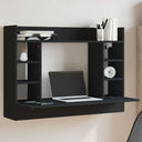 vidaXL Wandbureau 105x48x75 cm bewerkt hout wit