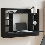 vidaXL Wandbureau 105x48x75 cm bewerkt hout wit