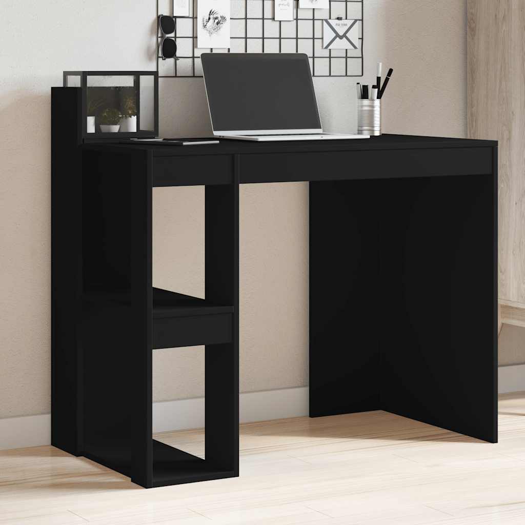 vidaXL Bureau 103,5x56,5x94 cm bewerkt hout wit