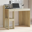 vidaXL Bureau 103,5x56,5x94 cm bewerkt hout wit
