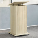 vidaXL Drafting Table with Wheels and Drawer 55x55x107 cm Engineered Wood White