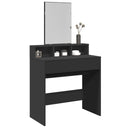 vidaXL Dressing table with mirror 80x41x144.5 cm white