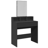 vidaXL Dressing table with mirror 80x41x144.5 cm white