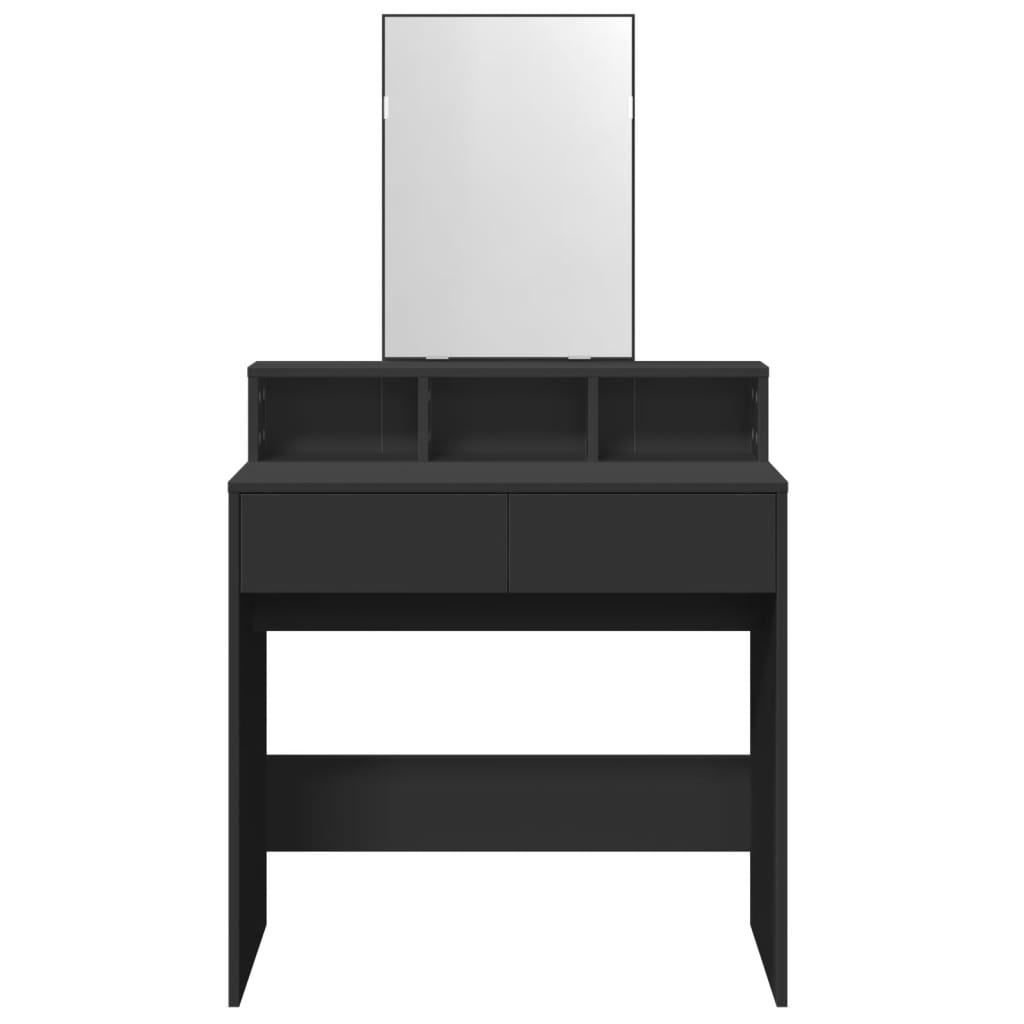 vidaXL Dressing table with mirror 80x41x144.5 cm white