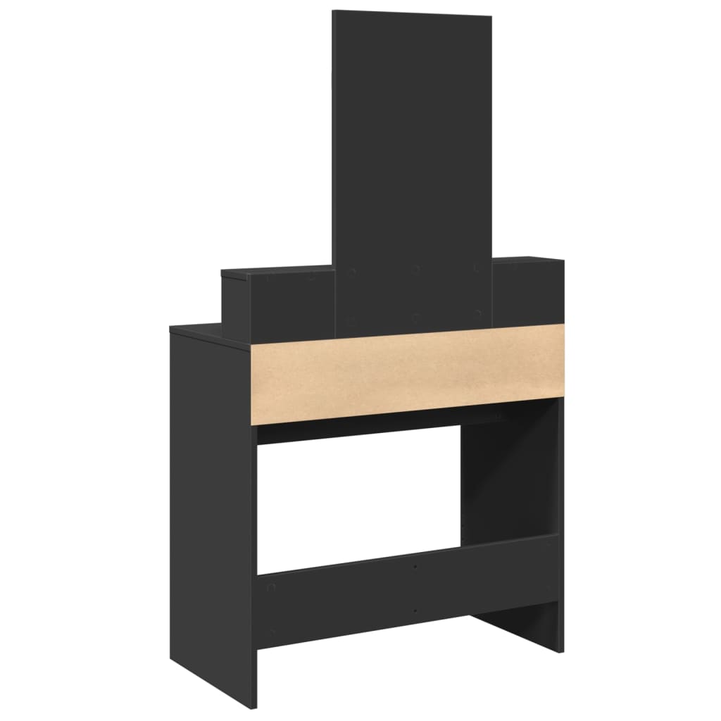 vidaXL Dressing table with mirror 80x41x144.5 cm white
