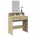 vidaXL Dressing table with mirror 80x41x144.5 cm white