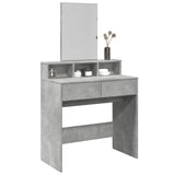 vidaXL Dressing table with mirror 80x41x144.5 cm white