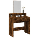 vidaXL Dressing table with mirror 80x41x144.5 cm white