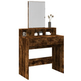 vidaXL Dressing table with mirror 80x41x144.5 cm white