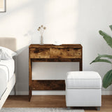 vidaXL Kaptafel met spiegel 73x46,5x120 cm wit
