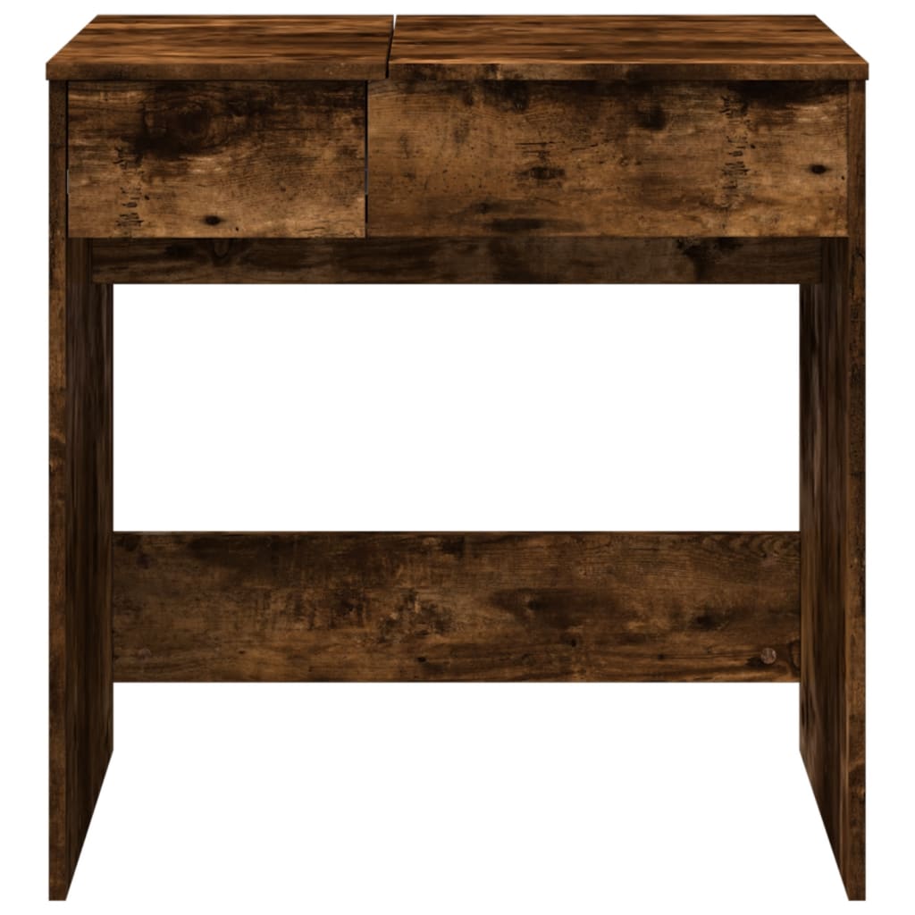 vidaXL Kaptafel met spiegel 73x46,5x120 cm wit