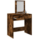 vidaXL Kaptafel met spiegel 73x46,5x120 cm wit