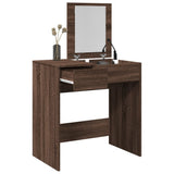 vidaXL Kaptafel met spiegel 73x46,5x120 cm wit