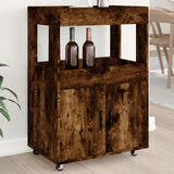 vidaXL Drankkar 60x39,5x89 cm bewerkt hout wit