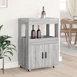 vidaXL Drankkar 60x39,5x89 cm bewerkt hout wit