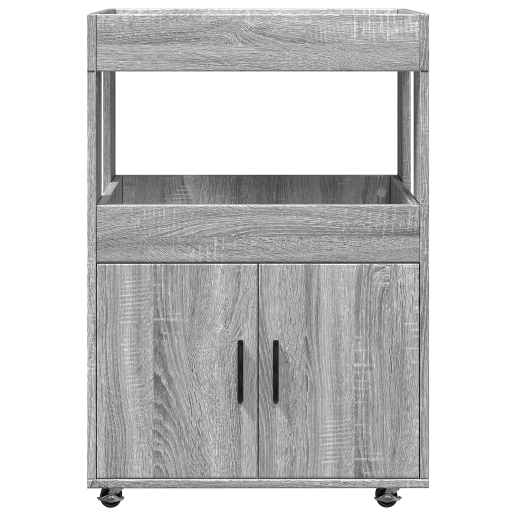 vidaXL Drankkar 60x39,5x89 cm bewerkt hout wit