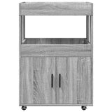 vidaXL Drankkar 60x39,5x89 cm bewerkt hout wit