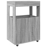 vidaXL Drankkar 60x39,5x89 cm bewerkt hout wit