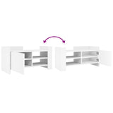 vidaXL Tv-meubel 80x35x40 cm bewerkt hout wit