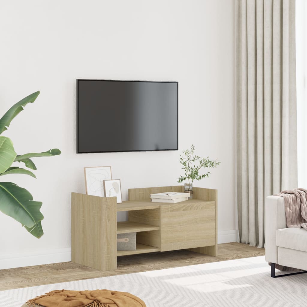 vidaXL Tv-meubel 80x35x40 cm bewerkt hout wit