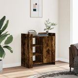 vidaXL Dressoir 73,5x35x75 cm bewerkt hout zwart