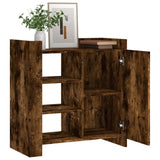 vidaXL Dressoir 73,5x35x75 cm bewerkt hout zwart