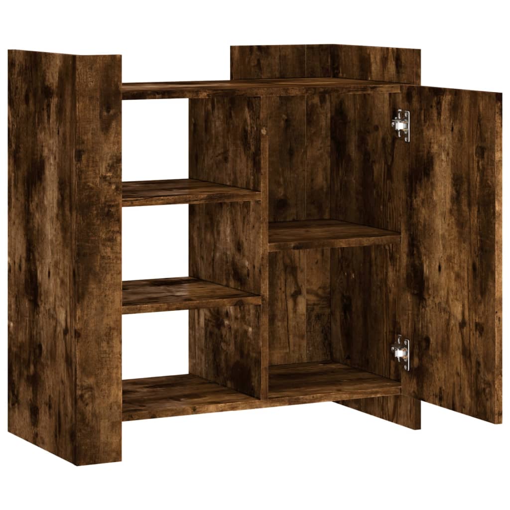 vidaXL Dressoir 73,5x35x75 cm bewerkt hout zwart