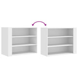 vidaXL Wall Cabinet 75x35x60 cm Engineered Wood White