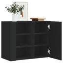 vidaXL Wandkast 75x35x60 cm bewerkt hout wit