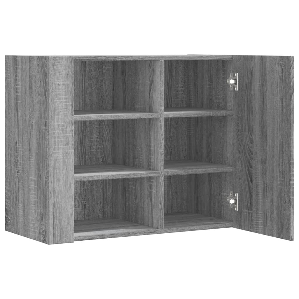 vidaXL Wandkast 75x35x60 cm bewerkt hout wit