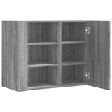 vidaXL Wandkast 75x35x60 cm bewerkt hout wit
