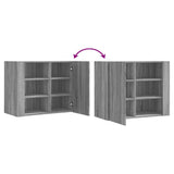 vidaXL Wandkast 75x35x60 cm bewerkt hout wit