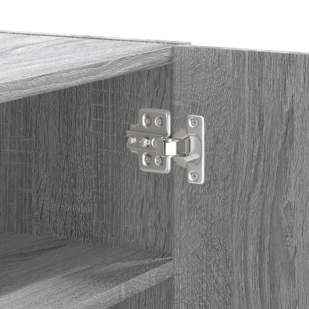 vidaXL Wandkast 75x35x60 cm bewerkt hout wit