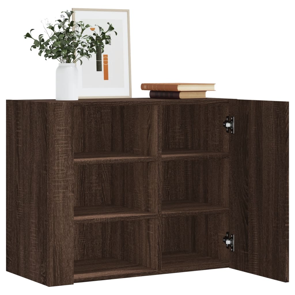 vidaXL Wandkast 75x35x60 cm bewerkt hout wit