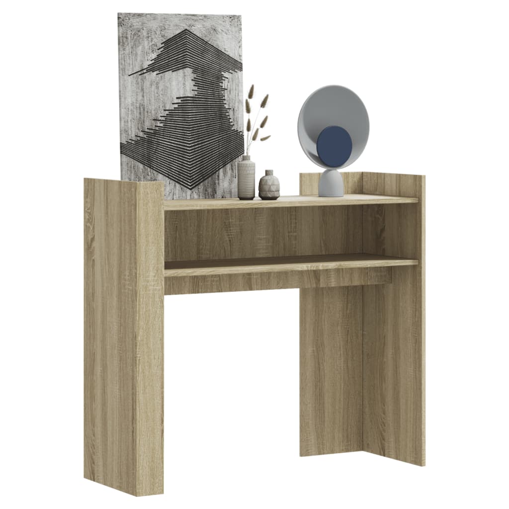 vidaXL Wandtafel 100x35x90 cm bewerkt hout wit