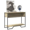 vidaXL Wandtafel 100x35x74,5 cm bewerkt hout zwart