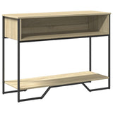 vidaXL Wandtafel 100x35x74,5 cm bewerkt hout zwart