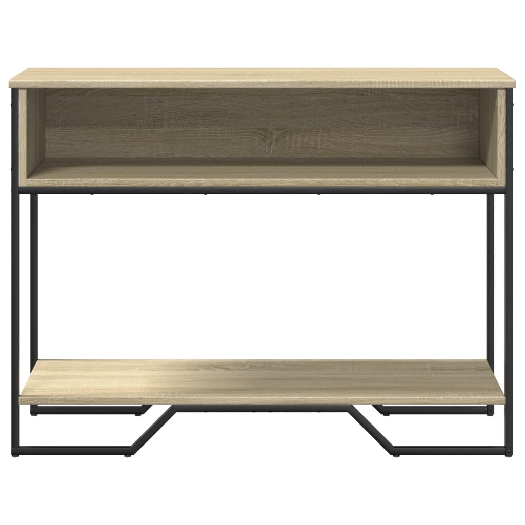 vidaXL Wandtafel 100x35x74,5 cm bewerkt hout zwart