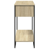 vidaXL Wandtafel 100x35x74,5 cm bewerkt hout zwart