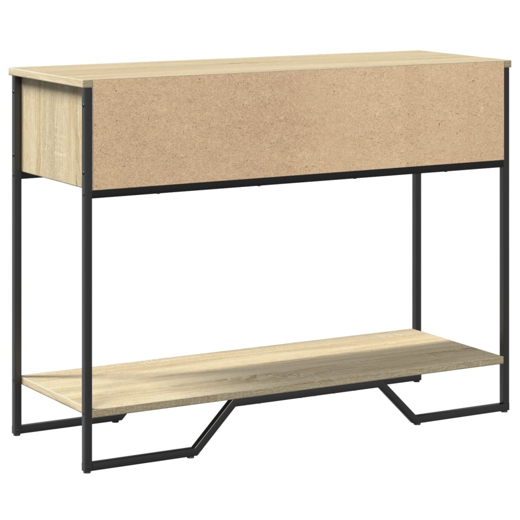vidaXL Wandtafel 100x35x74,5 cm bewerkt hout zwart