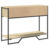 vidaXL Wandtafel 100x35x74,5 cm bewerkt hout zwart