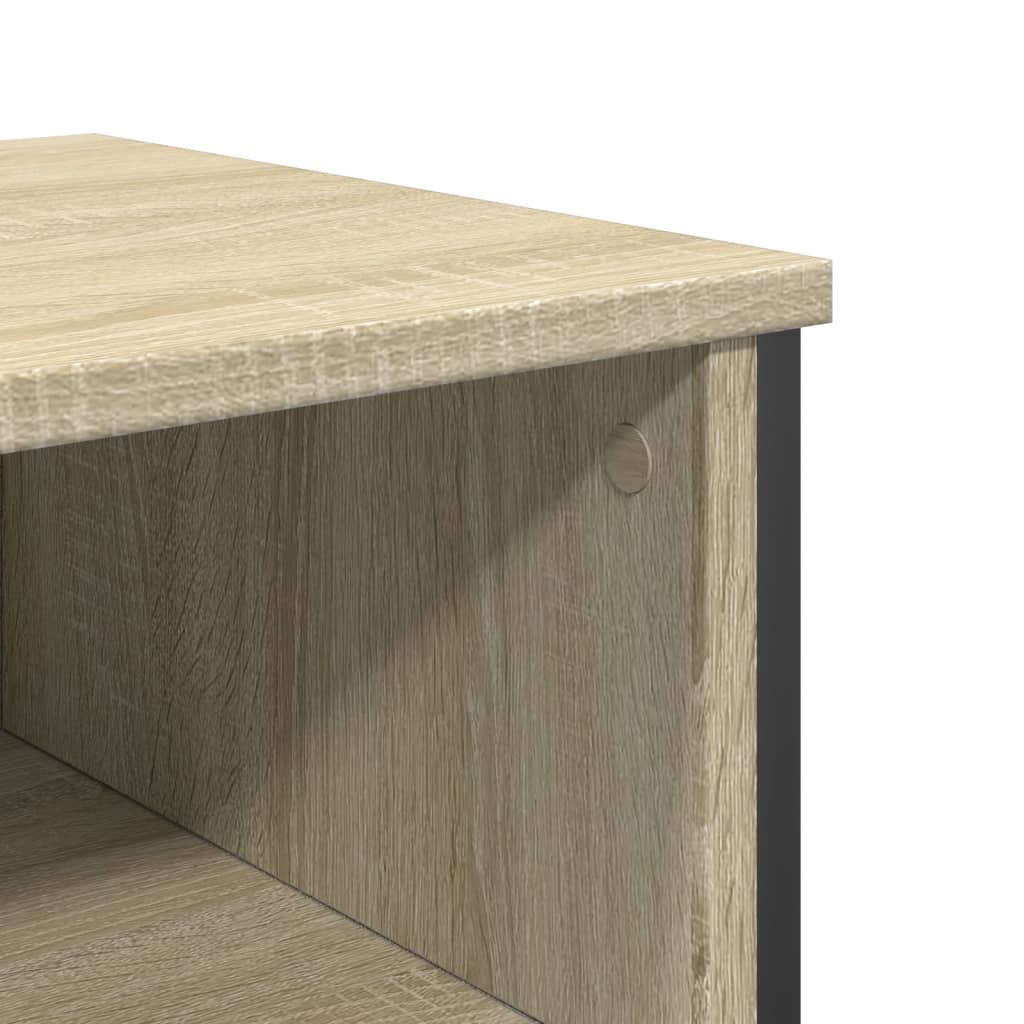 vidaXL Wandtafel 100x35x74,5 cm bewerkt hout zwart