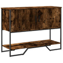 vidaXL Console Table 100x35x74.5 cm Engineered Wood Smoked Oak