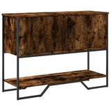 vidaXL Console Table 100x35x74.5 cm Engineered Wood Smoked Oak
