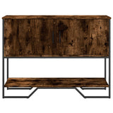 vidaXL Console Table 100x35x74.5 cm Engineered Wood Smoked Oak