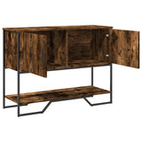 vidaXL Console Table 100x35x74.5 cm Engineered Wood Smoked Oak